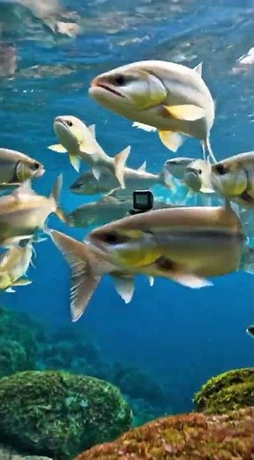 “Tiny Camera on a Fish Reveals the Secret Life Underwater 🐟”