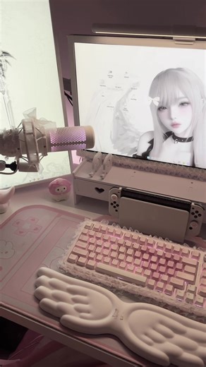 🩰 | #hyperxquadcast #fy #fyp #setup #pink @YUNZII KEYBOARD @Akko @GravastarTikTok @LEOBOG