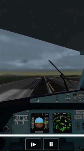 Indigo A320 neo landing at Amritsar airport in rain #rfs