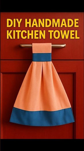 DIY Handmade Kitchen Towel 🧵 | Easy Sewing Tutorial for Beginners #shorts