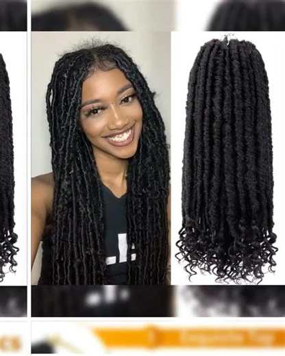 Straight Faux Locs – Soft, Pre-Looped & Easy to Install