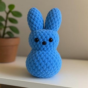 No Sew Easter Bunny Crochet Pattern, Crochet Easter Bunny Peep Pattern, Peep Bunny, Peep, No Sew Peep Bunny, Easter Pattern - Etsy