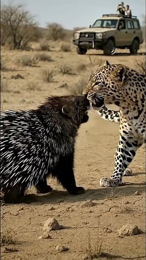 Leopard vs Porcupine Wild Animal Fight for Survival | Leopard vs Porcupine Showdown