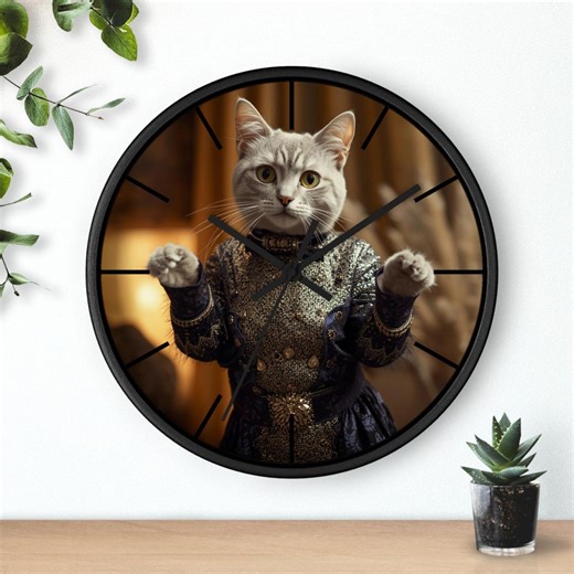 Cat Wall Clock – Pet Décor, Stylish Cat Home Accent - Etsy