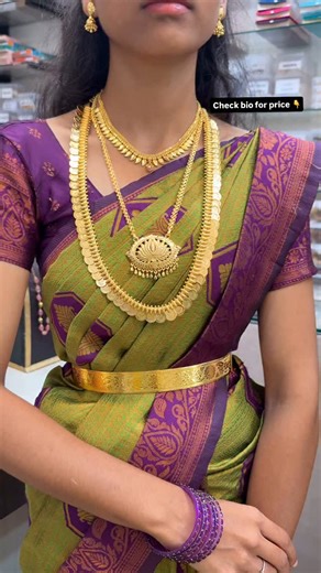 Necklace : Rs.910 Dollar chain : 26” Kasumalai :Rs.1599 | Ganga Collections