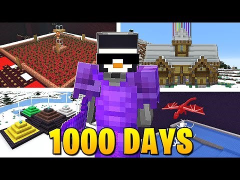 1,000 Days in HARDCORE Minecraft (World Tour)