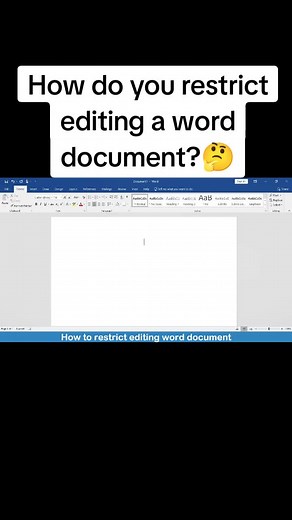 how to restrict a word document from being edited. #fypシ #technology #tech #fypシ゚viral #tiktok