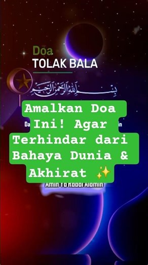Lindungi Diri & Keluarga.​#DoaTolakBala #PerlindunganDiri #DoaHarian