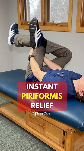 Dr. Michael Rowe | SpineCare on Instagram: "Dr. Rowe shows an easy exercise that can help relieve piriformis muscle pain within 30 seconds. It’s perfect to use to relieve (and help prevent) issues such as buttock pain and piriformis syndrome. Let us know how it works for you! #piriformis #piriformissyndrome #piriformisstretch #piriformisstretch"