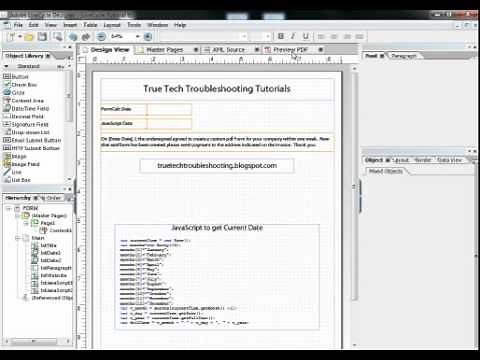 Date Fields in Adobe LiveCycle ®