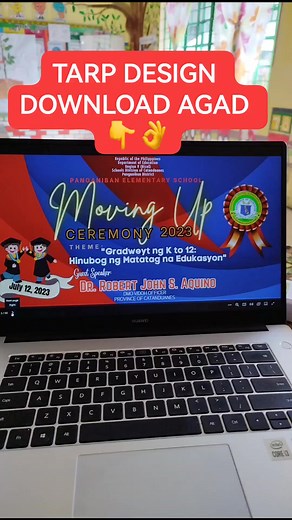 3.3K views · 27 reactions | #tarpdesign #tarplayout #customized #design #Recognition #RecognitionDay #MovingUp2023 #graduation | Titser Jeyn | Facebook