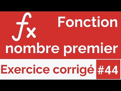 Exercice corrigé #44: Fonction qui détermine si un nombre est premier ou non (Darija)