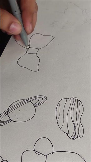 Simple and Easy Bow 🎀 drawing #penart #shorts #drawing