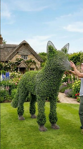 They Turned a Wire Wolf Into THIS… 🐺🌿 Wait for Night Glow ✨
