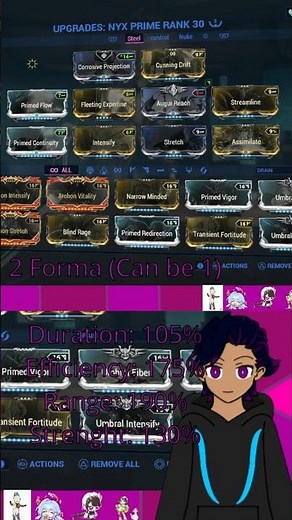 Nyx Prime build/ Easy Steel Path 【Warframe】 #warframe