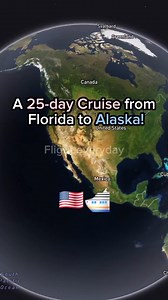 1.2M views · 7.7K reactions | A 25-day Cruise from Florida to Alaska! ️ | Flight and routes Every day | Facebook