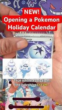 Day 8 Opening a 2025 Pokemon Holiday Calendar! Who’s the best ice type Pokemon? #pokemon #christmas