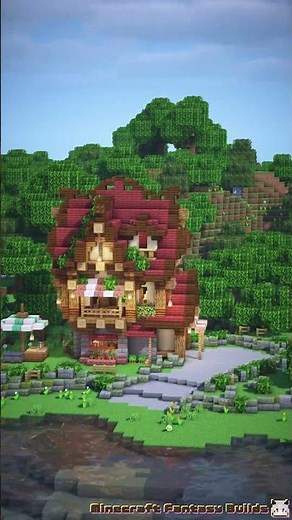 Minecraft | How to Build a Small Fantasy House #shorts