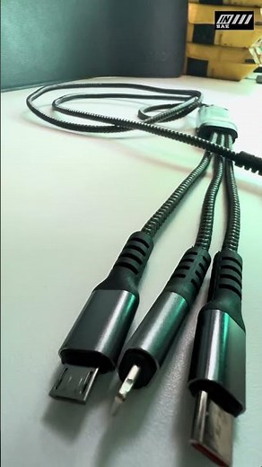 ⚡ Trono 3-in-1 LED Display Charging Cable — one cable for all your devices! #4in1chargingcable #tech