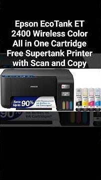 Epson EcoTank ET 2400 Wireless Color All in One Cartridge Free Supertank Printer with Scan and Copy