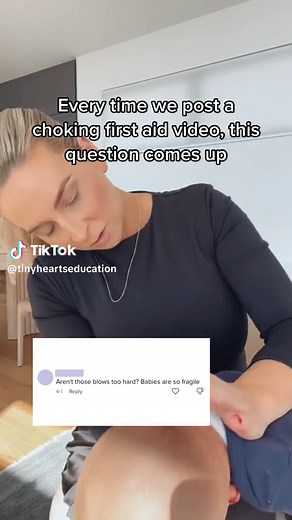 Bruises can heal, a child without oxygen for 4 minutes can’t. Let us teach you choking first aid ❤️ #chokingfirstaid