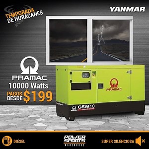 76 reactions · 18 shares | Protégete en esta temporada de huracanes con las plantas eléctricas PRAMAC®, Además de ser súper silenciosas, y fáciles de manejar, su poderoso motor YANMAR® te brindará la tranquilidad que tu familia se merece. Con capacidades de 10Kw a 50Kw, se ajustan a tus necesidades. Llama y coordina tu visita 787. 277.0415 #powersportswarehouse #plantaselectricas #generadores #generadoreselectricos #pramac | Power Sports | Facebook