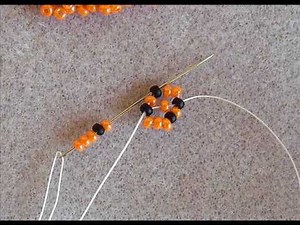 Beaded Chevron Bracelet with Fringe