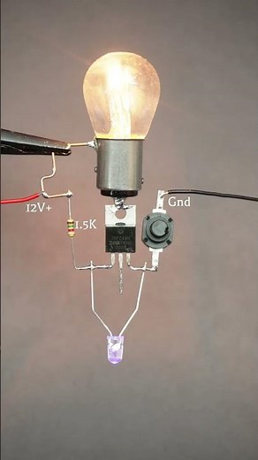 12v flashing bulb / byke indicator light #experiment #scienceproject