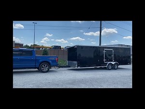 Car Mob Gets New American Hauler 24 ft Car Trailer #michigan #trailer #f150
