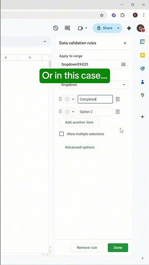How to use dropdowns in Google Sheets! #googlesheets #spreadsheets #google