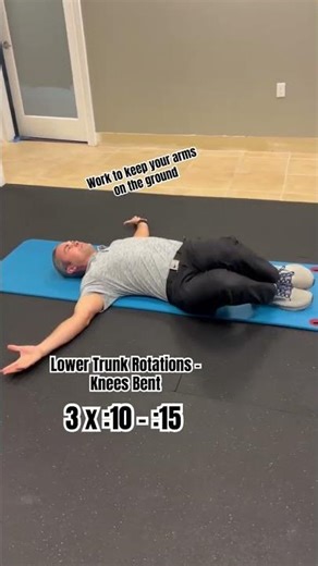 low back stretche lower trunk rotations