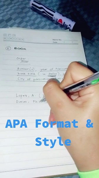 Dear students, here is a format in referencing a book. 😍 #Tutorial #APAFormat #Homeschoolinghooling #Students #FY #PH