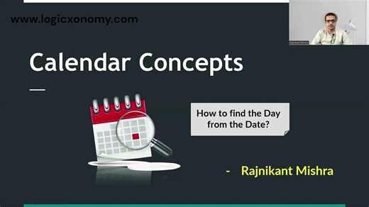 How to find the day from date |Calendar problems with solutions aptitude tricks #logicxonomy
