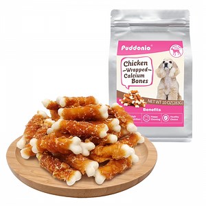 Puddonio Chicken with Calcium Bone Dog Treats, 10 oz (28ct)
