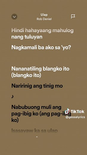 Ulap🎶by:Rob Deniel #songlyrics #spotify #fypviral