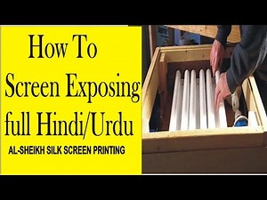 Silk Screen Printing Screen Exposing
