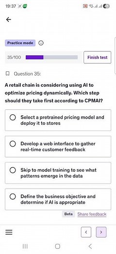 PMI-CPMAI Practice Question and Answer35