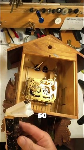 Mastering the Cuckoo Clock: Bellows Installation Tips #shorts