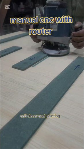 manual cnc cutting with router.#doordesign#woodworking