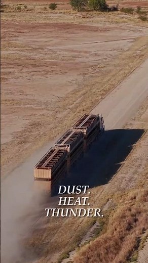 Australia's Road Trains 50m of power built to conquer the outback. #RoadTrains #outback #travelvlog