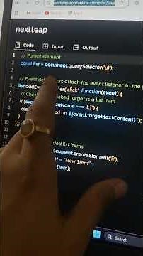 What is Event Delegation in JavaScript? | Efficient Event Handling Explained #javascript #coding