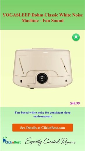 YOGASLEEP Dohm Classic White Noise Machine - Fan Sound