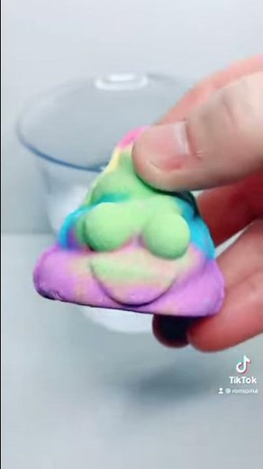 Rainbow poop emoji bath bomb