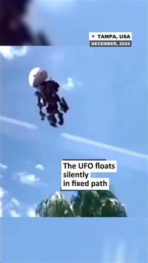 Humanoid UFO seen over Florida lake #uap #ufo