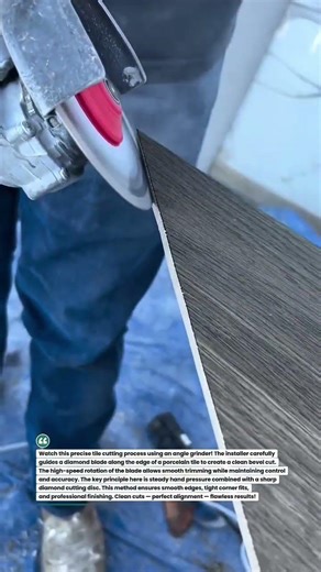 Precision Tile Cutting with Angle Grinder! #tile #construction #DIY