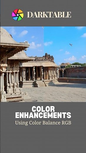 Darktable - Enhance colors with Color Balance RGB #editingphotos