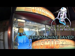 25 Plays On My New Claw Machine | 1997 Elaut Mega Cosmic
