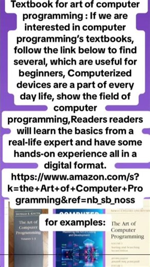 Textbooks for Art of Computer Programming