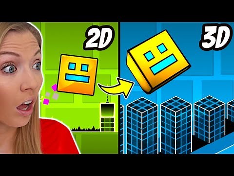 I PLAYED 3D Geometry Dash Levels!