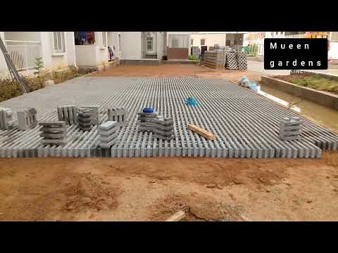 How to install Grass pavers .